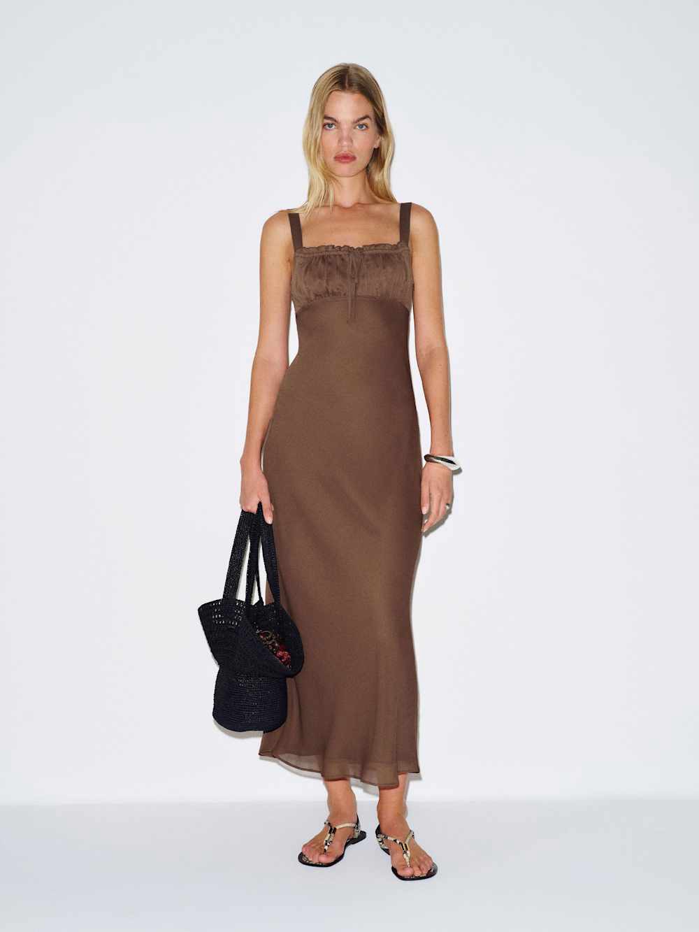 Nwt Reformation Liliosa Dress In Dark Brown, Never Worn, No Flaws.